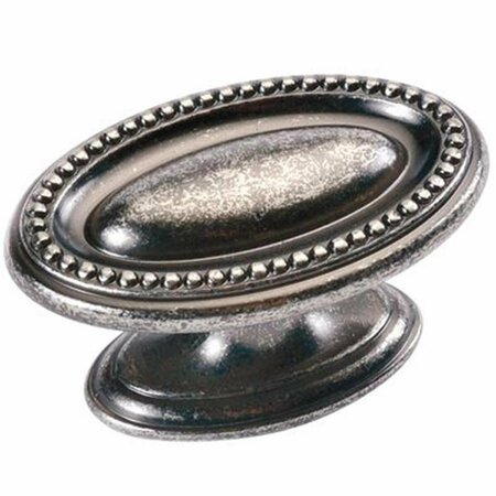 BELWITH PRODUCTS 1.75 x 1.12 in. Altair Oval Knob - Black Nickel Vibed BWP3600 BNV